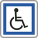 Panneau carré installations accessibles personnes handicapées 350 Ecolign CE14 cl1 - NADIA SIGNALISATION - 1011098