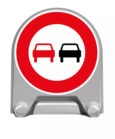 PANNEAUDE SIGNALISATION MISTRAL BK3 INTERDICTION DE DOUBLER 850MM T1 NADIA SIGNALISATION N002201803 