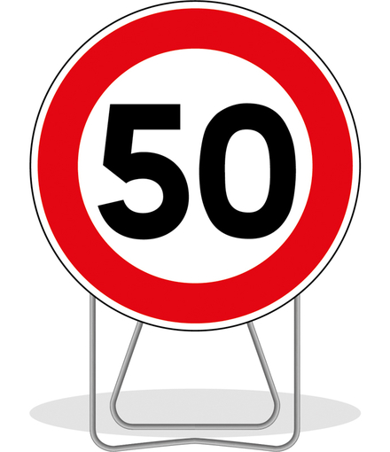 PANNEAU DE SIGNALISATION BK14 LIMITATION 50KM/H 850MM T1 NADIA SIGNALISATION N002BK1450850CLT1