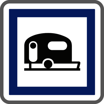 Panneau carré camping caravanes autocaravanes 350 Ecolign CE4b cl1 - NADIA SIGNALISATION - CAR350E1CE4b
