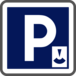 Panneau carré stationnement gratuit limité disque 350 Ecolign C1b cl2 - NADIA SIGNALISATION - CAR350E2C1b