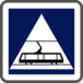 Panneau carré Traversée tramways 350 Ecolign C20c cl2 - NADIA SIGNALISATION - CAR350E2C20c