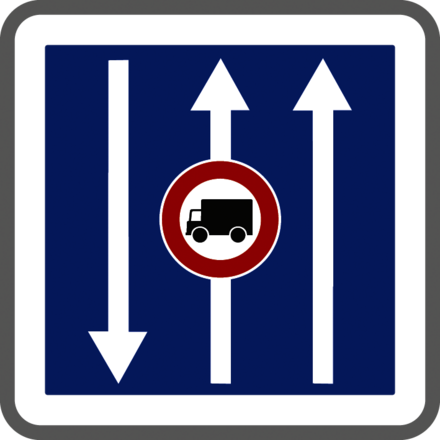 Panneau carré conditions circulation spéciales 350 Ecolign C24aex1 cl2 - NADIA SIGNALISATION - CAR350E2C24aex1