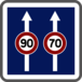 Panneau carré conditions circulation spéciales 350 Ecolign C24aex2 cl2 - NADIA SIGNALISATION - CAR350E2C24aex2
