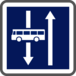 PANNEAU CARRÉ Circulation Particulière Voie/Chaussée 350 Ecolign C24aex4 cl2 - NADIA SIGNALISATION - CAR350E2C24aex4