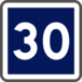 Panneau carré vitesse conseillée 350 Ecolign C4a cl2 - NADIA SIGNALISATION - CAR350E2C4a