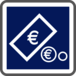 PANNEAU CARRÉ Paiement automatique par pièces et billets 350 ECOLIGN C64c cl2 - NADIA SIGNALISATION - CAR350E2C64c