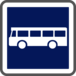 Panneau carré arrêt d'autobus interdiction de stationner 350 Ecolign C6 cl2 - NADIA SIGNALISATION - CAR350E2C6