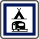 Panneau carré Terrain camping tentes caravanes 350 Ecolign CE4c cl2 - NADIA SIGNALISATION - CAR350E2CE4c
