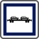 Panneau carré Gare auto / train 350 Ecolign CE8 cl2 - NADIA SIGNALISATION - CAR350E2CE8