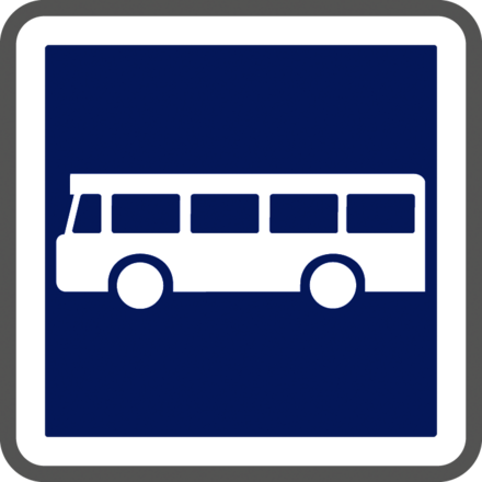 Panneau carré arrêt bus arrêt et stationnement interdits 500 Ecolign C6 cl1 - NADIA SIGNALISATION - CAR500E1C6