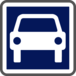 Panneau carré réglementé accès route 500 Ecolign C107 cl2 - NADIA SIGNALISATION - CAR500E2C107