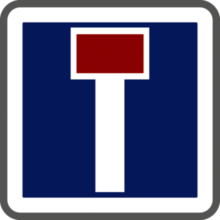 Panneau carré impasse 500 Ecolign C13a cl2 - NADIA SIGNALISATION - CAR500E2C13a