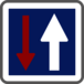 Panneau carré priorité circulation contraire 500 Ecolign C18 cl2 - NADIA SIGNALISATION - CAR500E2C18