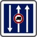 Panneau carré conditions circulation voie route 500 Ecolign C24aex1 cl2 - NADIA SIGNALISATION - CAR500E2C24aex1