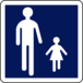 Panneau carré Entrée aire piétonne 700 Ecolign B54 cl1 - NADIA SIGNALISATION - CAR700E1B54
