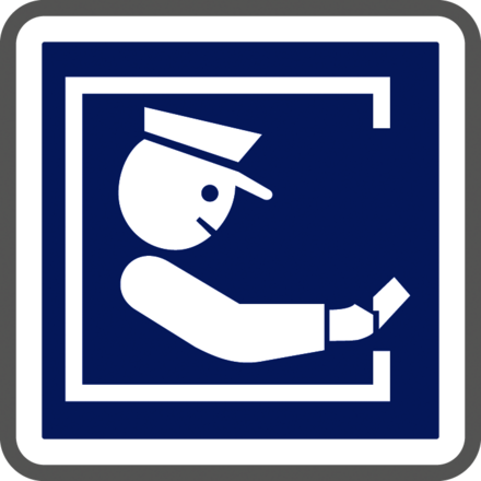 Panneau carré Paiement péagiste 700 Ecolign C64a cl1 - NADIA SIGNALISATION - CAR700E1C64a