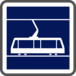 Panneau carré Indication d'arrêt de tramway 700 Ecolign C7 cl1 - NADIA SIGNALISATION - CAR700E1C7