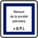 Panneau carré station service 24/7 GPL 700 CE15f cl1 - NADIA SIGNALISATION - CAR700E1CE15f