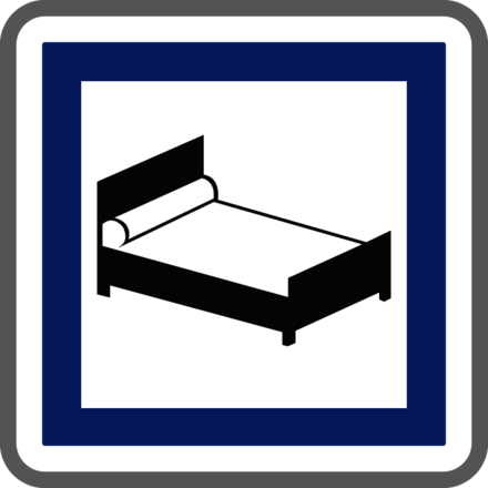 Panneau carré Hôtel ou motel ouvert 7j/7 700 Ecolign CE17 cl1 - NADIA SIGNALISATION - CAR700E1CE17