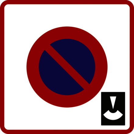 Panneau carré zone stationnement limité disque 700 Ecolign B6b3 cl2 - NADIA SIGNALISATION - CAR700E2B6b3