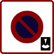 Panneau carré zone stationnement limité disque 700 Ecolign B6b3 cl2 - NADIA SIGNALISATION - CAR700E2B6b3