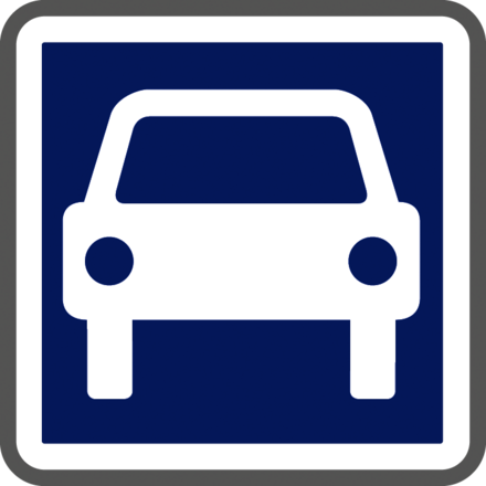 Panneau carré Route à accès réglementé 700 ECOLIGN C107 cl2 - NADIA SIGNALISATION - CAR700E2C107