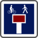 Panneau carré issue piétons et cyclistes 700 Ecolign C13d cl2 - NADIA SIGNALISATION - CAR700E2C13d