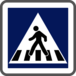 Panneau carré passage pour piétons 700 Ecolign C20a cl2 - NADIA SIGNALISATION - CAR700E2C20a