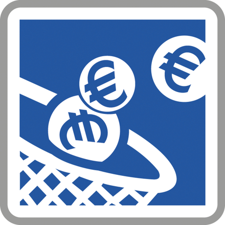Panneau carré Paiement automatique par pièces de monnaie 700 Ecolign C64c cl2 - NADIA SIGNALISATION - CAR700E2C64c