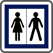 Panneau carré Toilettes ouvertes au public 700 Ecolign CE12 cl2 - NADIA SIGNALISATION - CAR700E2CE12
