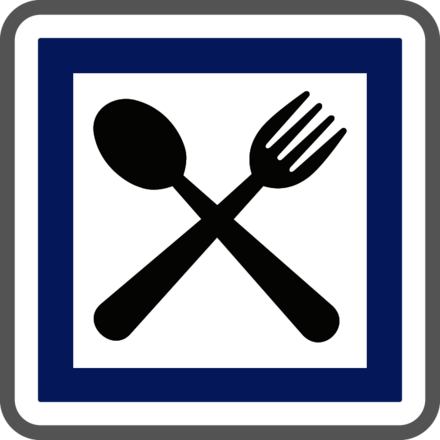 Panneau carré Restaurant ouvert 7 jours sur 7 700 Ecolign CE16 cl2 - NADIA SIGNALISATION - CAR700E2CE16