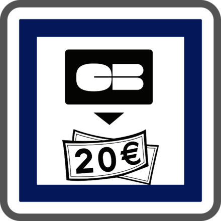 Panneau carré Distributeur de billets de banque 700 CE25 cl2 - NADIA SIGNALISATION - CAR700E2CE25