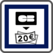 Panneau carré Distributeur de billets de banque 700 CE25 cl2 - NADIA SIGNALISATION - CAR700E2CE25