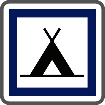 Panneau carré camping pour tentes 700 ECOLIGN CE4a cl2 - NADIA SIGNALISATION - CAR700E2CE4a