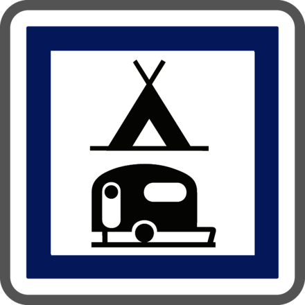 Panneau carré camping pour tentes caravanes autocaravanes 700 Ecolign CE4c cl2 - NADIA SIGNALISATION - CAR700E2CE4c