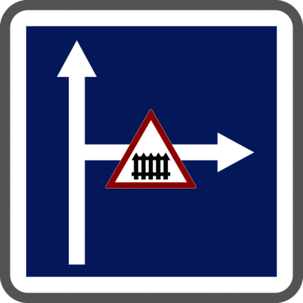 Panneau carré circulation particulière voie 900 Ecolign C24cex1 cl1 - NADIA SIGNALISATION - CAR900E1C24cex1