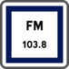 Panneau carré Information radiodiffusion circulation 900 CE22 cl1 - NADIA SIGNALISATION - CAR900E1CE22