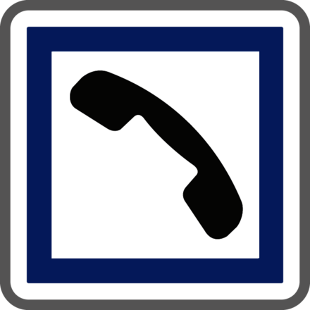 Panneau carré Cabine téléphonique publique 900 CE2b cl1 - NADIA SIGNALISATION - CAR900E1CE2b