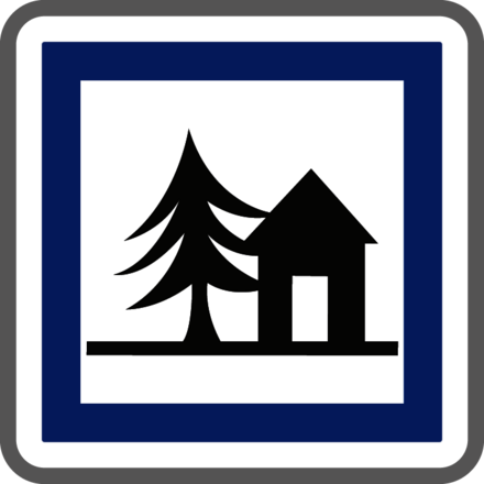 Panneau carré Signalisation Auberge de Jeunesse 900 CE5a cl1 - NADIA SIGNALISATION - CAR900E1CE5a