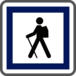 Panneau carré départ itinéraire pédestre 900 CE6a cl1 - NADIA SIGNALISATION - CAR900E1CE6a