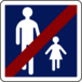 Panneau carré sortie aire piétonne 900 Ecolign B55 cl2 - NADIA SIGNALISATION - CAR900E2B55