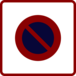 Panneau carré stationnement interdit zone 900 Ecolign B6b1 cl2 - NADIA SIGNALISATION - CAR900E2B6b1