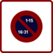 Panneau carré entrée zone stationnement alternance 900 Ecolign B6b2 cl2 - NADIA SIGNALISATION - CAR900E2B6b2