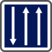 Panneau carré pour indication de créneau de dépassement 900 Ecolign C29b cl2 - NADIA SIGNALISATION - CAR900E2C29b