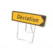 Panneau de signalisation KD22a déviation avec pieds 1000x300mm NADIA SIGNALISATION - DEVIATIONSURPIED