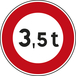 Panneau disque Accès interdit véhicules poids excédant 450 Ecolign B13 3T5 cl2 - NADIA SIGNALISATION - DIS450E2B13 3T5
