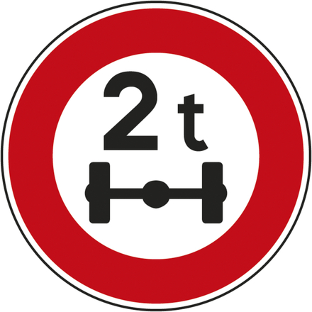 Panneau disque Accès interdit véhicules 450 Ecolign B13a cl2 - NADIA SIGNALISATION - DIS450E2B13a