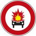 Panneau disque Accès Interdit aux Véhicules avec Marchandises Dangereuses 450 B18a cl2 - NADIA SIGNALISATION - DIS450E2B18a