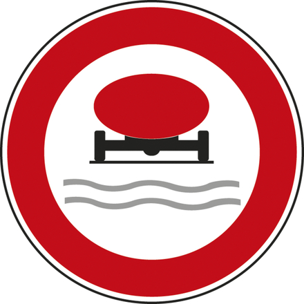 Panneau disque Accès interdit véhicules polluants - 450 Ecolign B18b cl2 - NADIA SIGNALISATION - DIS450E2B18b